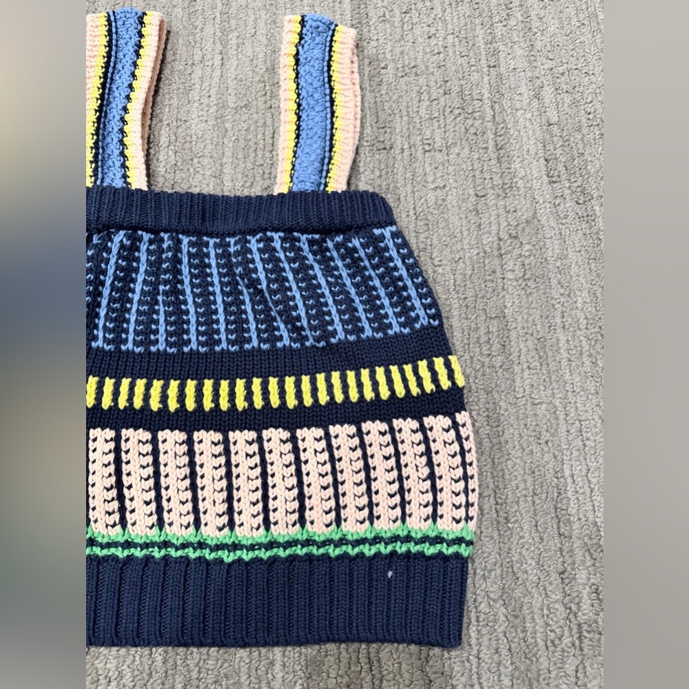 Veronica Beared Jacquard Knit Striped Knit Top - Picture 6 of 14